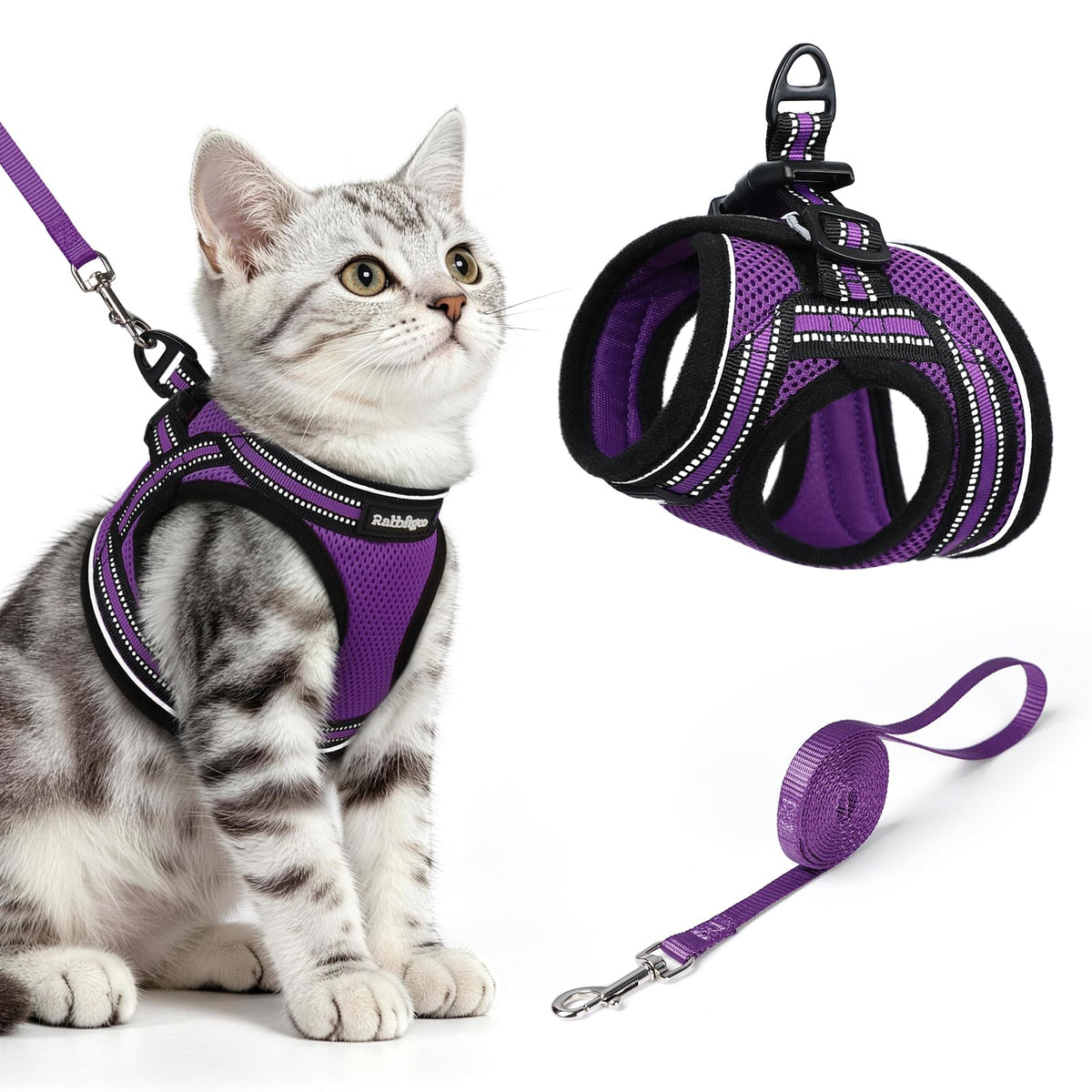 rabbitgoo Animal Harness in M, Purple