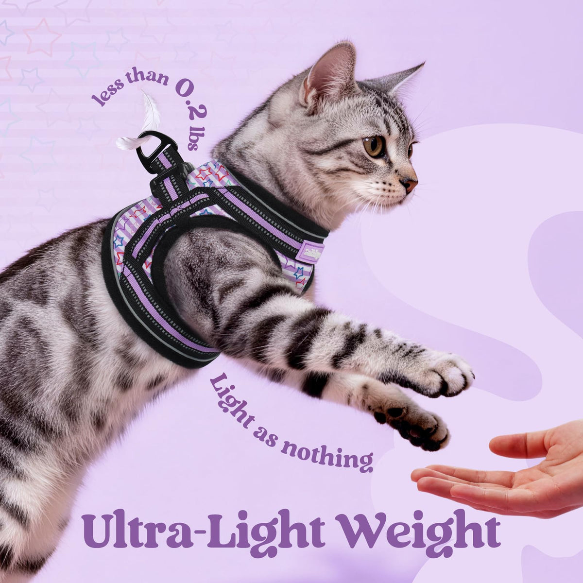 rabbitgoo Animal Harness in M, Stars & Stripes