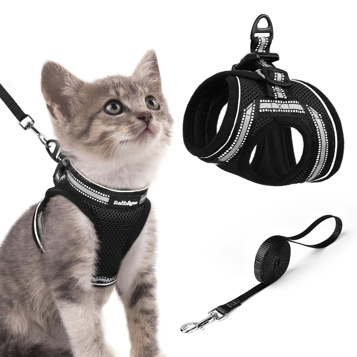 rabbitgoo Animal Harness in S, Black