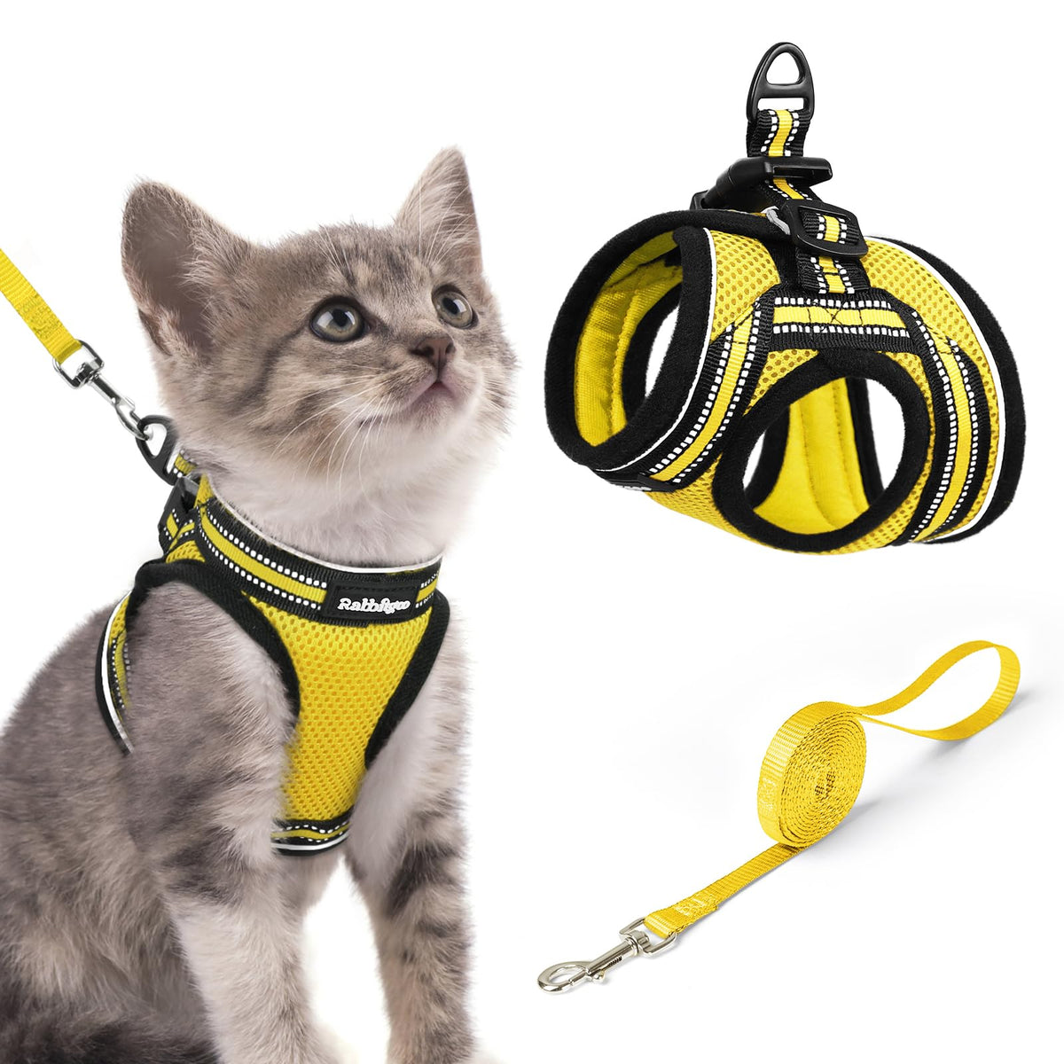 rabbitgoo Animal Harness in S, Bright Yellow