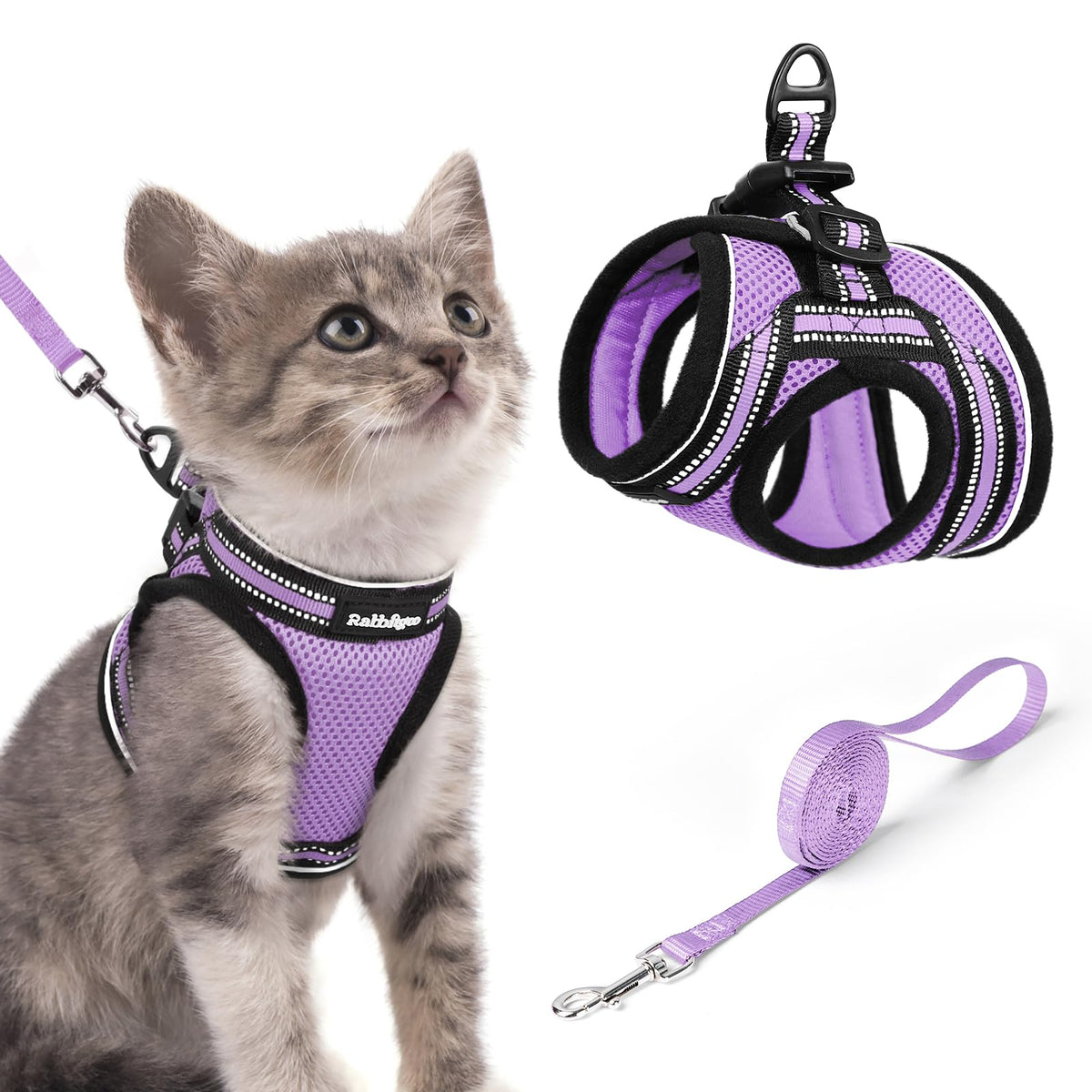 rabbitgoo Animal Harness in S, Light Purple