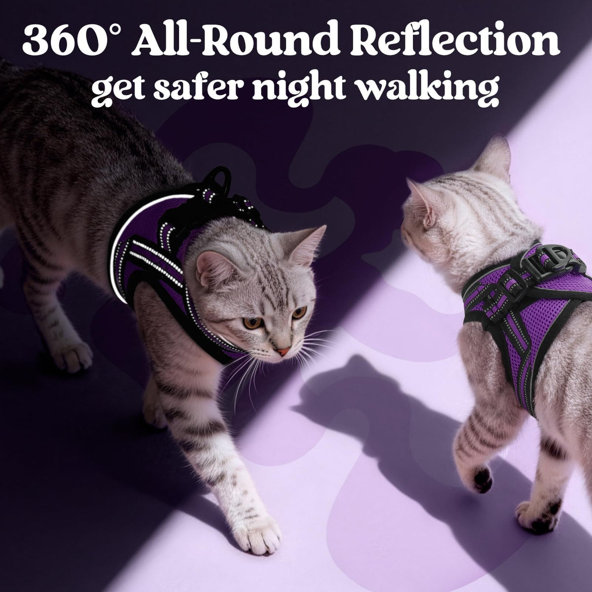 rabbitgoo Animal Harness in S, Purple