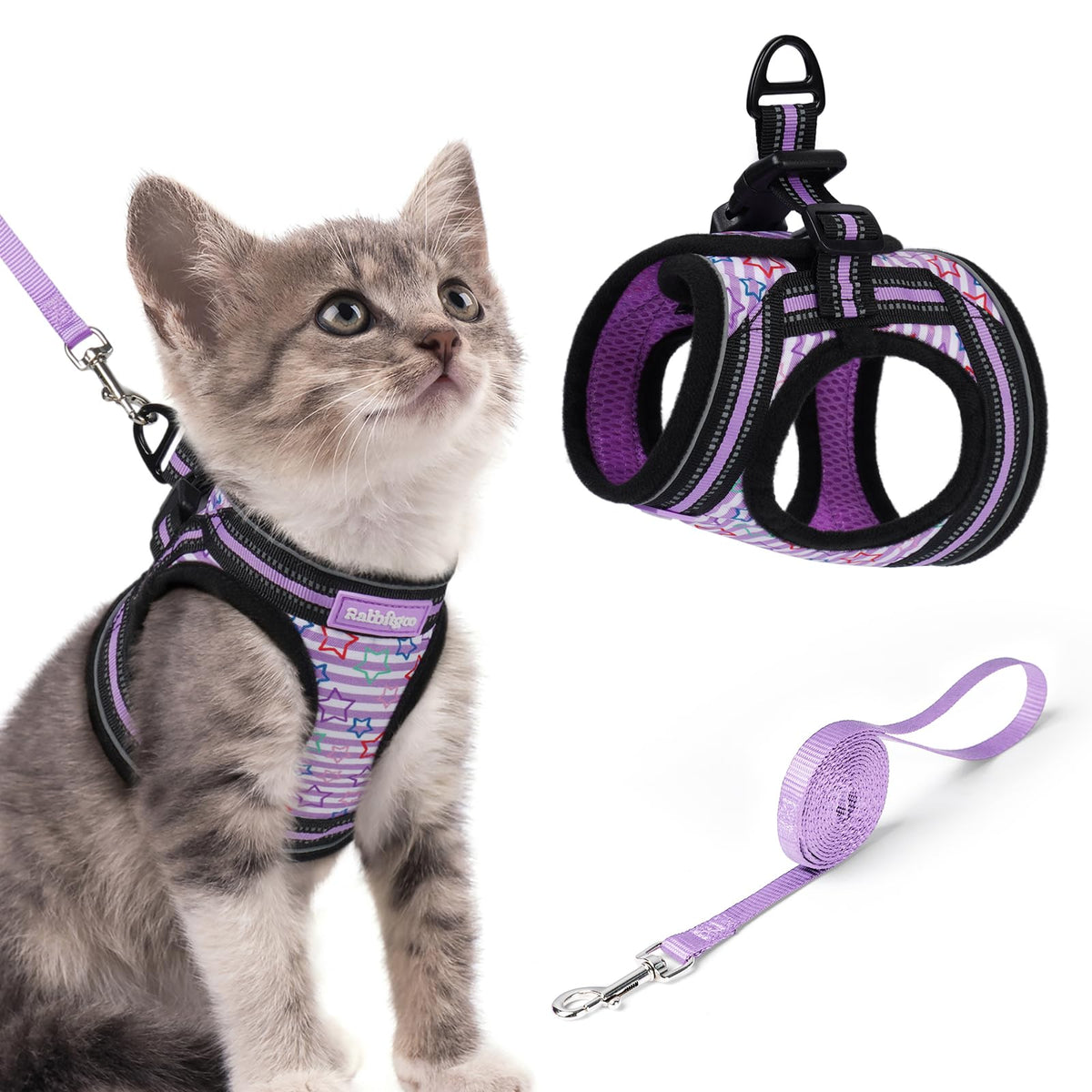 rabbitgoo Animal Harness in S, Stars & Stripes