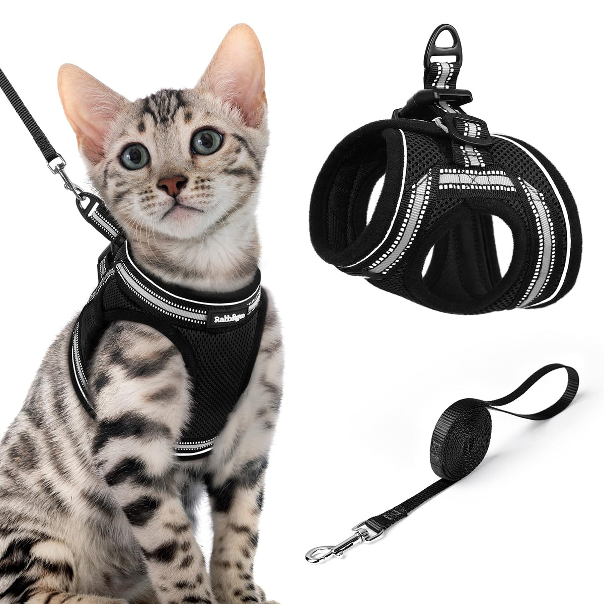 rabbitgoo Animal Harness in XL, Black