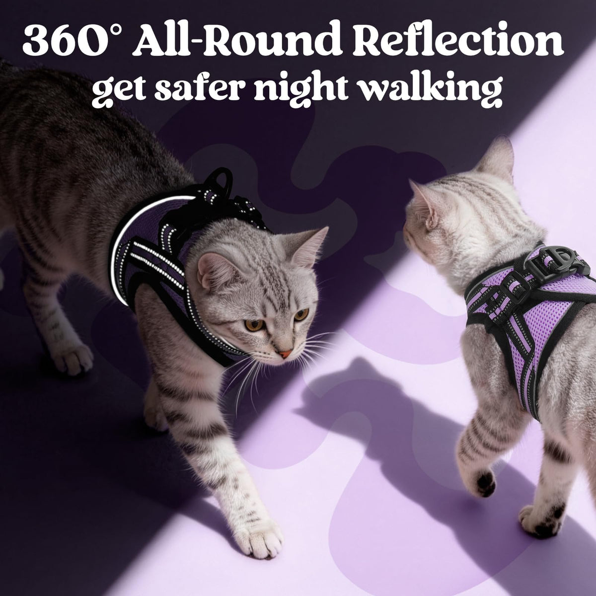 rabbitgoo Animal Harness in XL, Light Purple