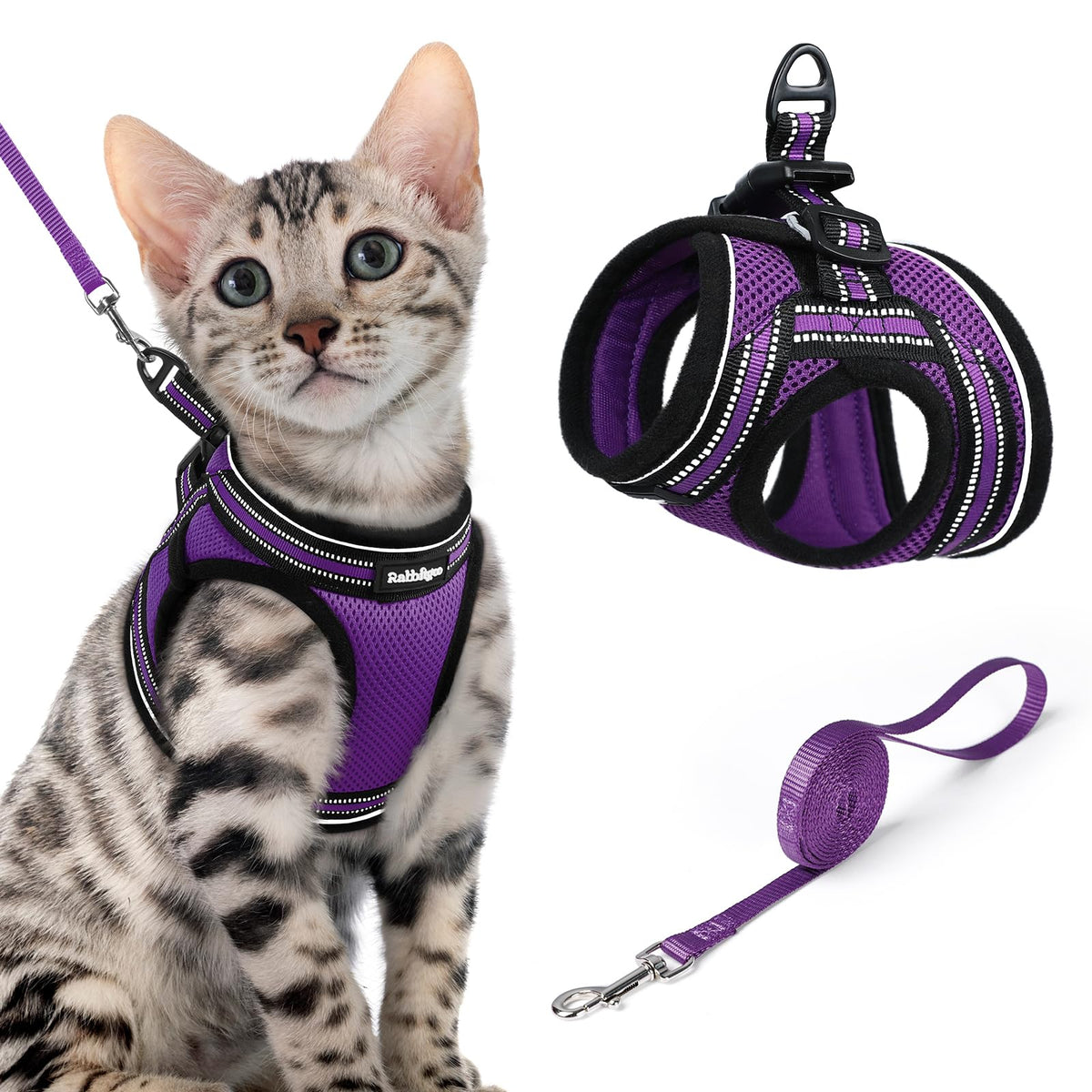 rabbitgoo Animal Harness in XL, Purple